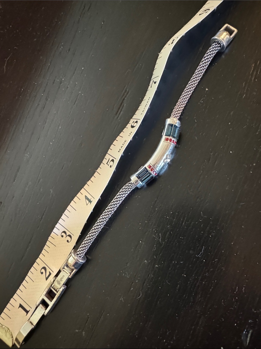 Brighton Independence Patriotic Silver Bracelet Featuring Red & Blue Crystals - Picture 3 of 13